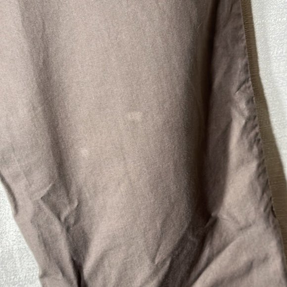 Cartonnier Anthropologie Olive Green Paperbag Tie Waist Cotton Pants size 2 - Picture 4 of 11